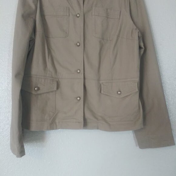 Mossimo Stretch women's size XXL tan utility jacket - Picture 3 of 15